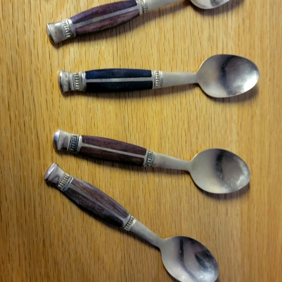 Mini Spoons with wood handle ~ made in Thailand - Picture 1 of 8